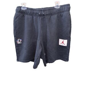 Jordan x Two 18 Premium Heavyweight Terry Shorts Black  DV6964-010 Men L Pockets